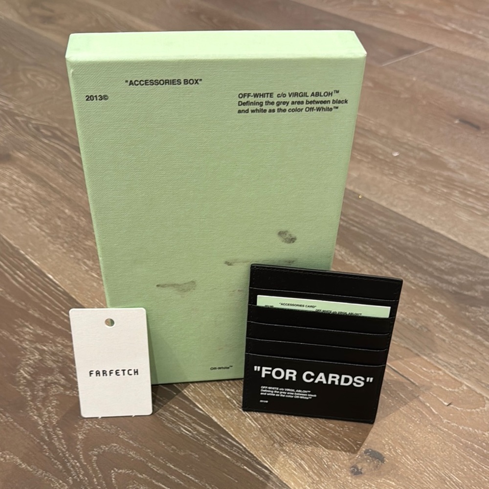 Off-White Black Card Holder